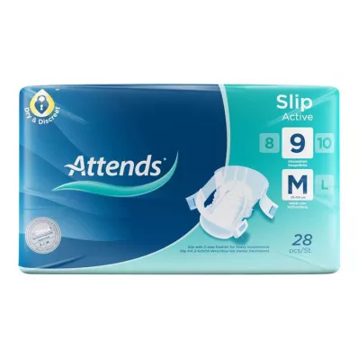 ATTENDS Slip Active 9 M, 28 kom