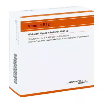 VITAMIN B12 RÖWO 1000 μg ampula, 10X1 ml