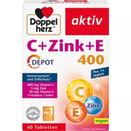 DOPPELHERZ C+Cink+E Depo tablete, 40 kom