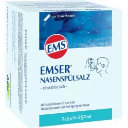 EMSER Fiziološka vrećica soli za ispiranje nosa, 50 kom