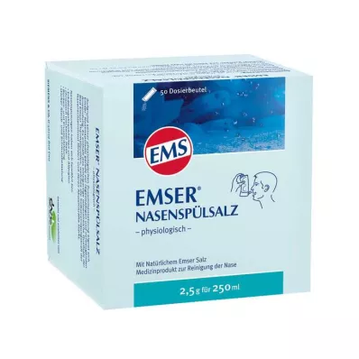 EMSER Fiziološka vrećica soli za ispiranje nosa, 50 kom