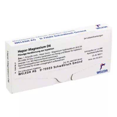 HEPAR MAGNESIUM D 6 ampula, 8X1 ml