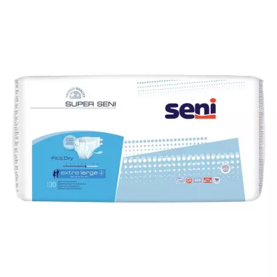 SUPER SENI Hlače za inkontinenciju za odrasle veličina 4 XL, 30 kom