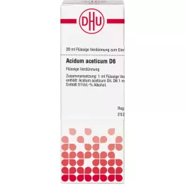 ACIDUM ACETICUM D 6 Razrjeđenje, 20 ml