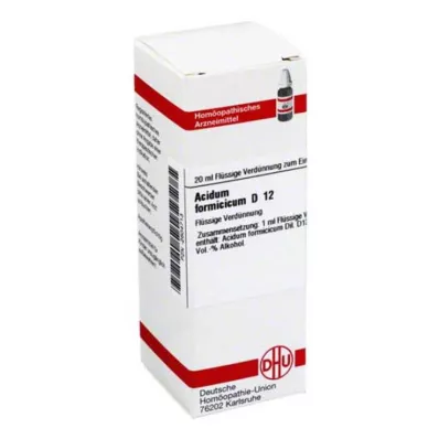 ACIDUM FORMICICUM D 12 Razrjeđenje, 20 ml