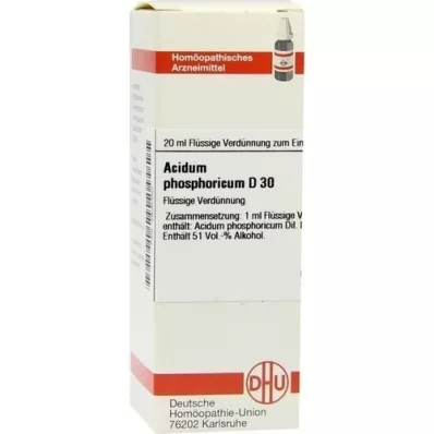 ACIDUM PHOSPHORICUM D 30 razrjeđenje, 20 ml