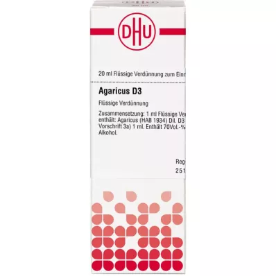 AGARICUS D 3 razrjeđenje, 20 ml