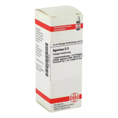 AGARICUS D 3 razrjeđenje, 20 ml
