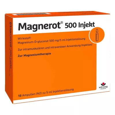 MAGNEROT 500 ampula za injekcije, 10x5 ml MAGNEROT 500 ampula za injekcije, 10x5 ml