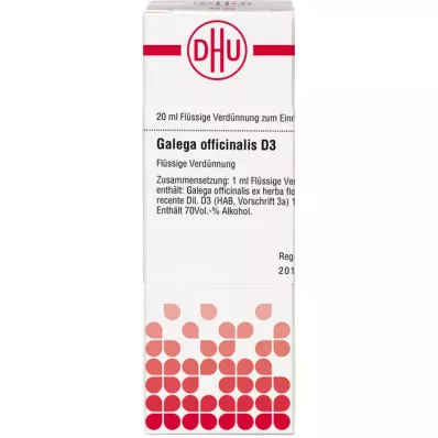 GALEGA officinalis D 3 Razrjeđenje, 20 ml