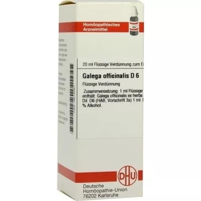 GALEGA officinalis D 6 Razrjeđenje, 20 ml