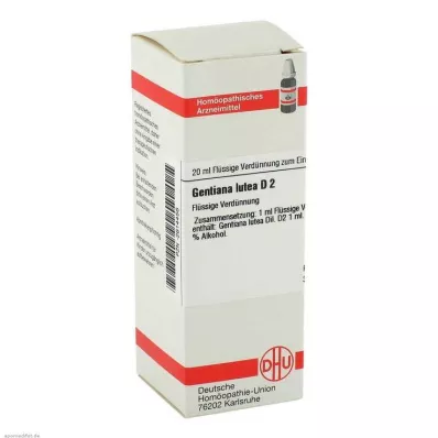 GENTIANA LUTEA D 2 razrjeđenje, 20 ml GENTIANA LUTEA D 2 razrjeđenje, 20 ml