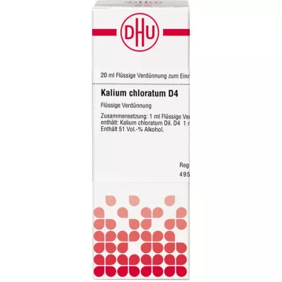 KALIUM CHLORATUM D 4 razrjeđenje, 20 ml