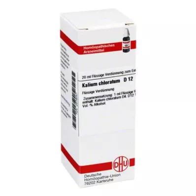 KALIUM CHLORATUM D 12 Razrjeđenje, 20 ml