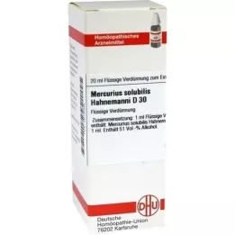 MERCURIUS SOLUBILIS Hahnemanni D 30 razrjeđenje, 20 ml