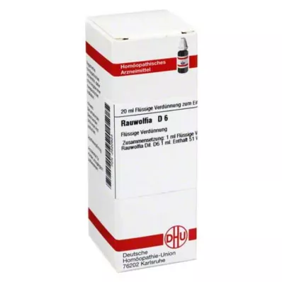 RAUWOLFIA D 6 Razrjeđenje, 20 ml