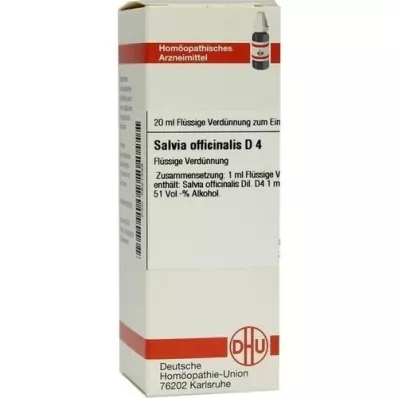 SALVIA OFFICINALIS D 4 razrjeđenje, 20 ml