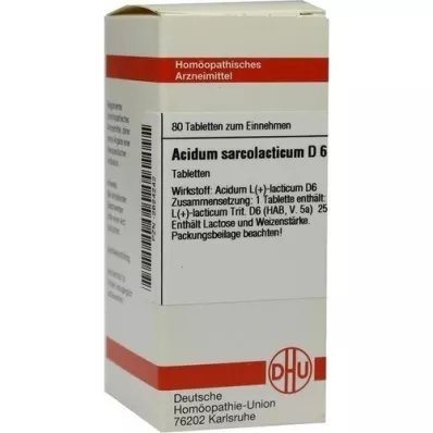 ACIDUM SARCOLACTICUM D 6 tableta, 80 kom