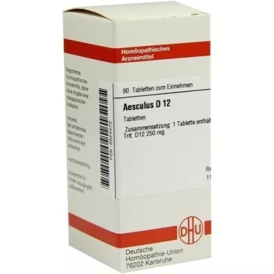 AESCULUS D 12 tableta, 80 kom