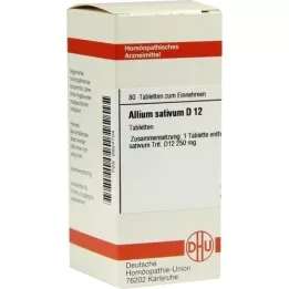 ALLIUM SATIVUM D 12 tableta, 80 kom