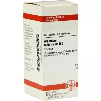 ARGENTUM METALLICUM D 6 tableta, 80 kom