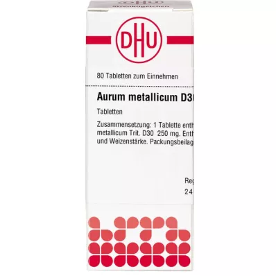 AURUM METALLICUM D 30 tableta, 80 kom