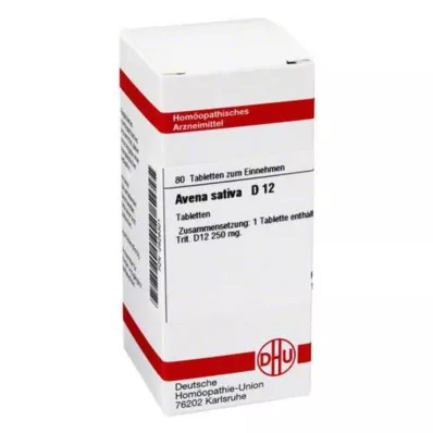 AVENA SATIVA D 12 tableta, 80 kom AVENA SATIVA D 12 tableta, 80 kom