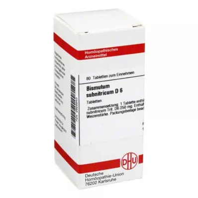 BISMUTUM SUBNITRICUM D 6 tableta, 80 kom BISMUTUM SUBNITRICUM D 6 tableta, 80 kom