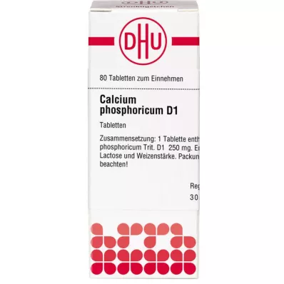 CALCIUM PHOSPHORICUM D 1 tableta, 80 kom