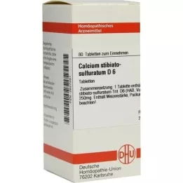 CALCIUM STIBIATO sulfuratum D 6 tableta, 80 kom