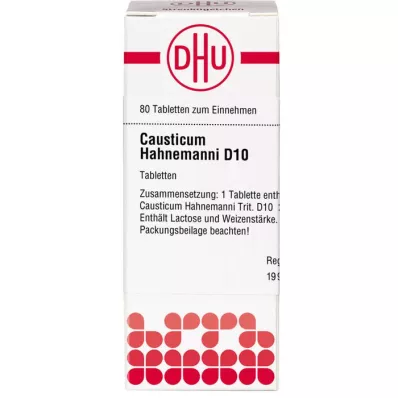 CAUSTICUM HAHNEMANNI D 10 tableta, 80 kom