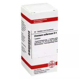 CHININUM SULFURICUM D 4 tablete, 80 kom