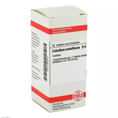 COBALTUM METALLICUM D 6 tableta, 80 kom