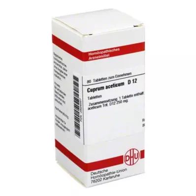 CUPRUM ACETICUM D 12 tableta, 80 kom CUPRUM ACETICUM D 12 tableta, 80 kom