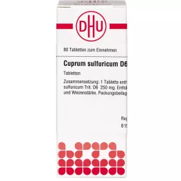 CUPRUM SULFURICUM D 6 tableta, 80 kom