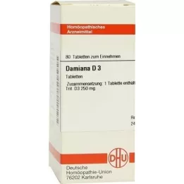 DAMIANA D 3 tablete, 80 kom