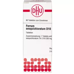 FERRUM SESQUICHLORATUM D 10 tableta, 80 kom