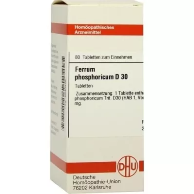 FERRUM PHOSPHORICUM D 30 tableta, 80 kom