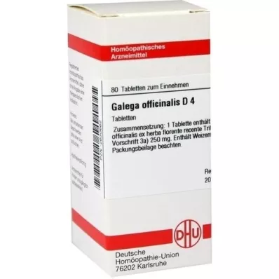 GALEGA officinalis D 4 tablete, 80 kom