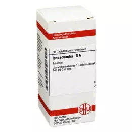 IPECACUANHA D 6 tableta, 80 kom