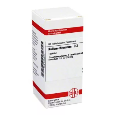 KALIUM CHLORATUM D 3 tablete, 80 kom