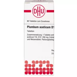 PLUMBUM ACETICUM D 12 tableta, 80 kom