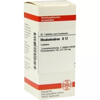 RHODODENDRON D 12 tableta, 80 kom