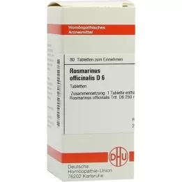 ROSMARINUS OFFICINALIS D 6 tableta, 80 kom