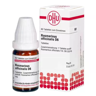 ROSMARINUS OFFICINALIS D 6 tableta, 80 kom ROSMARINUS OFFICINALIS D 6 tableta, 80 kom