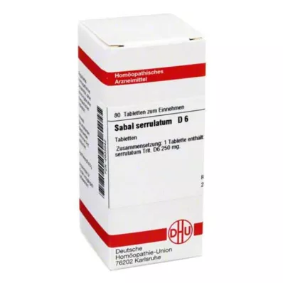 SABAL SERRULATUM D 6 tableta, 80 kom SABAL SERRULATUM D 6 tableta, 80 kom