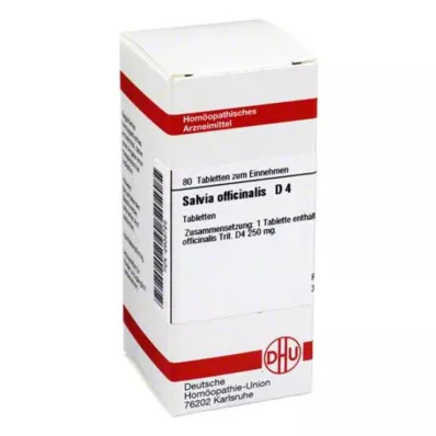 SALVIA OFFICINALIS D 4 tablete, 80 kom