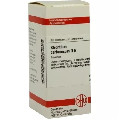 STRONTIUM CARBONICUM D 6 tableta, 80 kom