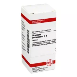 STRONTIUM CARBONICUM D 6 tableta, 80 kom