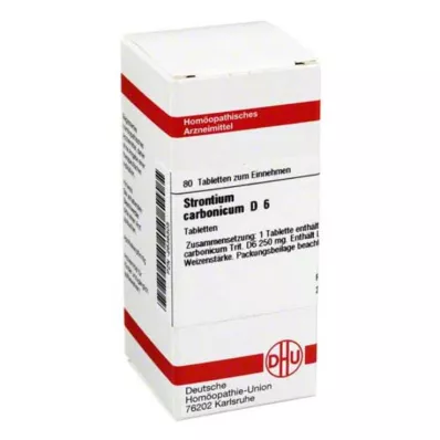 STRONTIUM CARBONICUM D 6 tableta, 80 kom